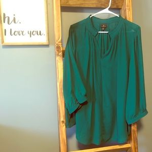 NWOT Emerald Green Blouse
